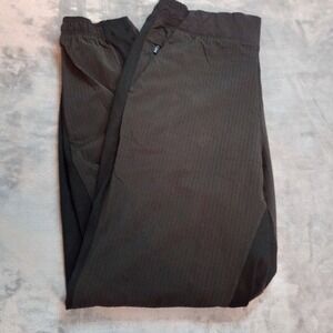Athleta‎ Textured Brooklyn Jogger Black Ankle Pants Women's Size 8
